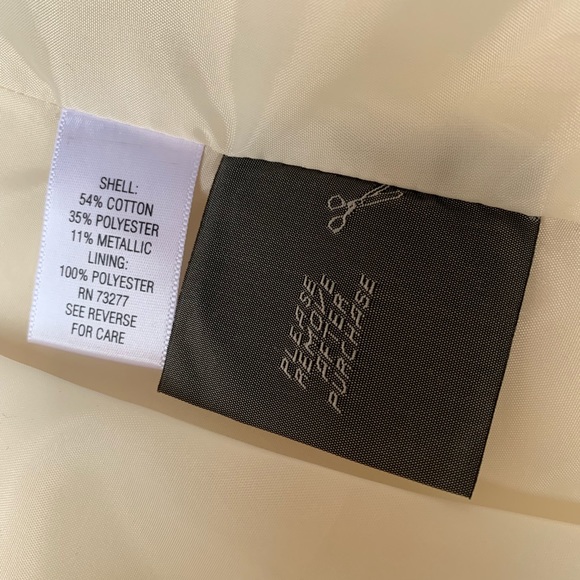 💕 Dana Buchman Gold and Cream Blazer - Picture 4 of 8